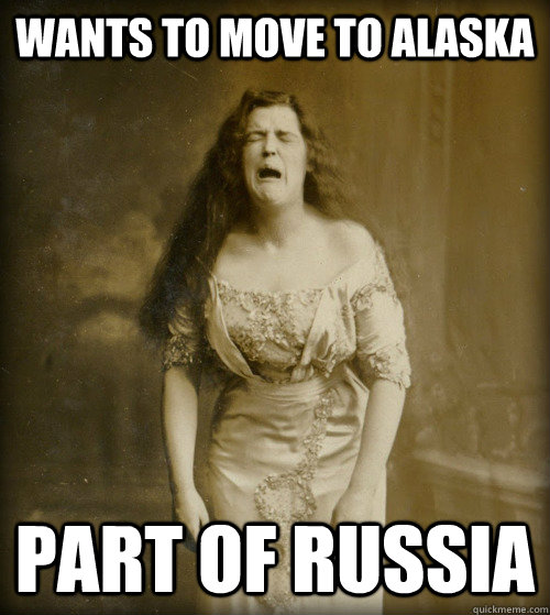 wants to move to alaska part of russia  1890s Problems