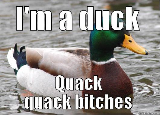 Duck duck - I'M A DUCK QUACK QUACK BITCHES Actual Advice Mallard