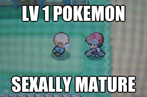 lv 1 pokemon sexally mature  