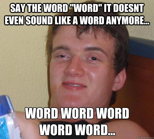 Say the word 