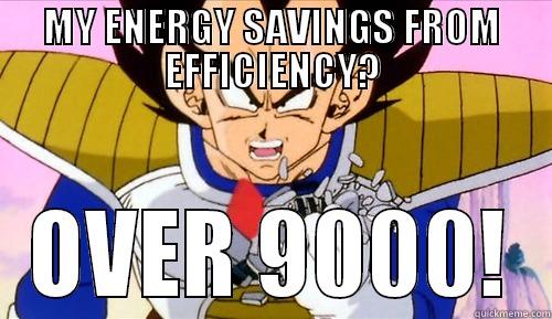 MY ENERGY SAVINGS FROM EFFICIENCY? OVER 9000! Misc