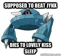 supposed to beat jynx dies to lovely kiss sleep  