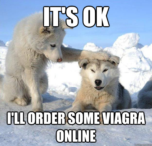 It's ok I'll order some Viagra online  Caring Husky