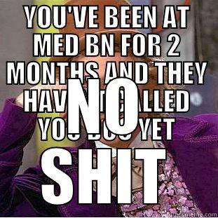 YOU'VE BEEN AT MED BN FOR 2 MONTHS AND THEY HAVENT CALLED YOU DOC YET NO SHIT Creepy Wonka