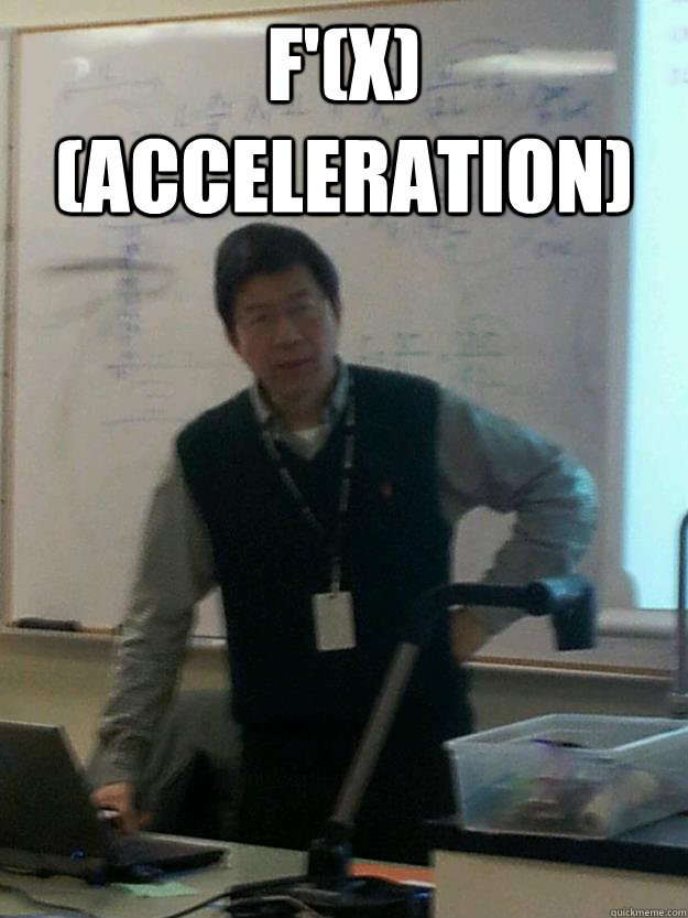 f'(x) (acceleration)   