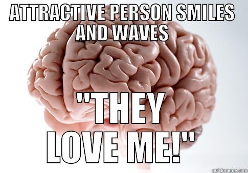 ATTRACTIVE PERSON SMILES AND WAVES 