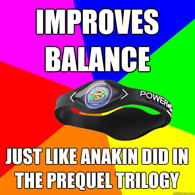 IMPROVES BALANCE JUST LIKE ANAKIN DID IN THE PREQUEL TRILOGY  Balance Bracelet