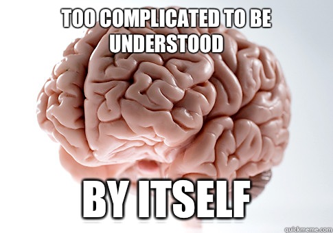 Too complicated to be understood By itself - Too complicated to be understood By itself  Scumbag Brain