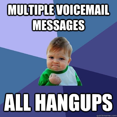 Multiple Voicemail Messages  All Hangups - Multiple Voicemail Messages  All Hangups  Success Kid