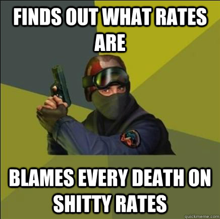 Finds out what rates are blames every death on shitty rates  