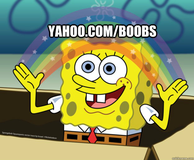 yahoo.com/boobs  Spongebob Imagination