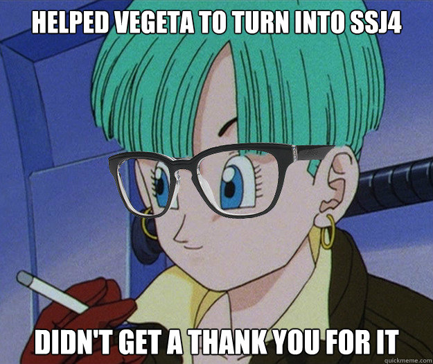 helped vegeta to turn into ssj4 didn't get a thank you for it  