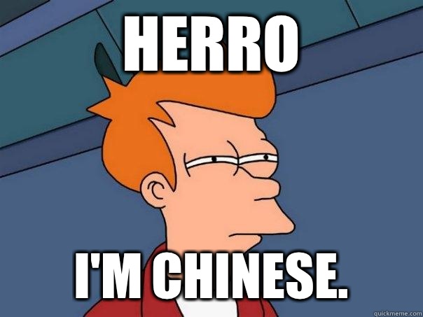 Herro I'm Chinese. - Herro I'm Chinese.  Futurama Fry