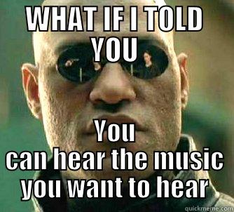 Friday Vibez @Peppers - WHAT IF I TOLD YOU YOU CAN HEAR THE MUSIC YOU WANT TO HEAR Matrix Morpheus