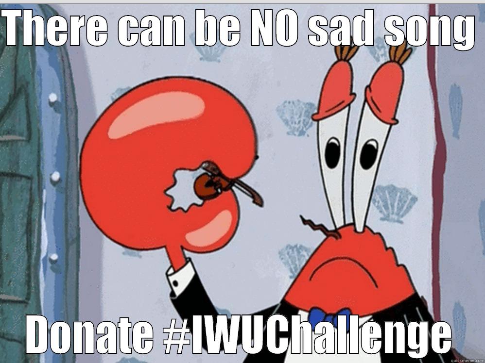 Violin IWUChallenge - THERE CAN BE NO SAD SONG  DONATE #IWUCHALLENGE Misc