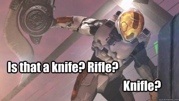 Is that a knife? Rifle? Knifle? - Is that a knife? Rifle? Knifle?  Knifle