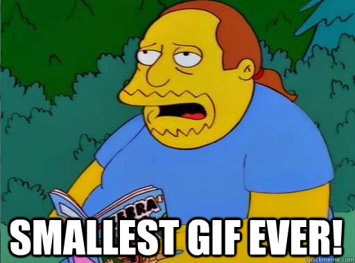 Smallest GIF ever!  Comic Book Guy