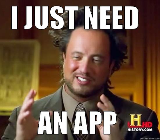 I JUST NEED  AN APP Ancient Aliens