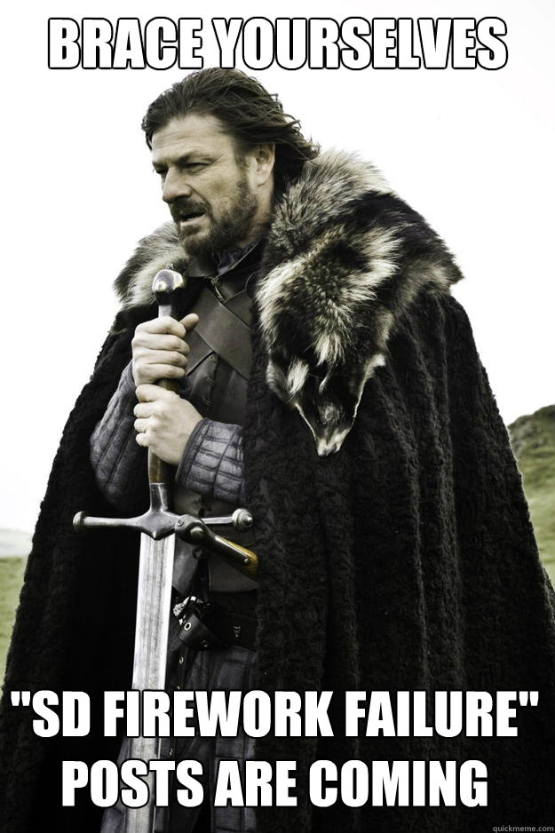 Brace yourselves 