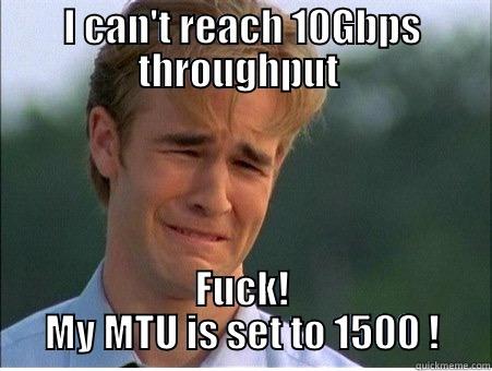 I CAN'T REACH 10GBPS THROUGHPUT  FUCK! MY MTU IS SET TO 1500 ! 1990s Problems