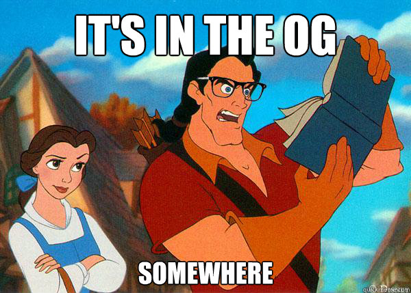 It's in the OG Somewhere  Hipster Gaston