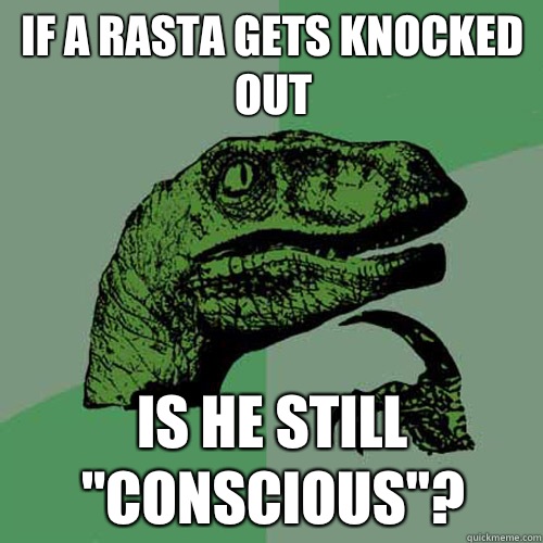 If a rasta gets knocked out Is he still 