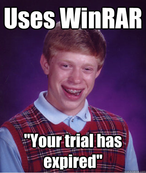 Uses WinRAR 