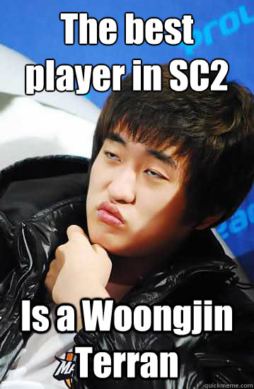 The best player in SC2
 Is a Woongjin Terran  Unimpressed Flash