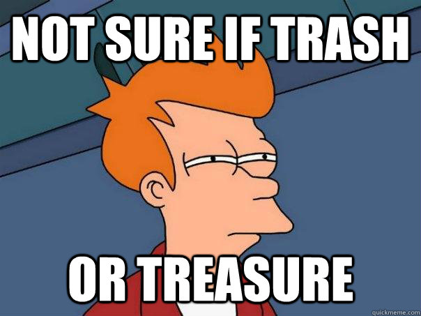 Not sure if trash Or Treasure - Not sure if trash Or Treasure  Futurama Fry