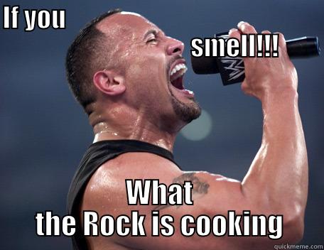 If you smell - IF YOU                                                                                 SMELL!!! WHAT THE ROCK IS COOKING Misc