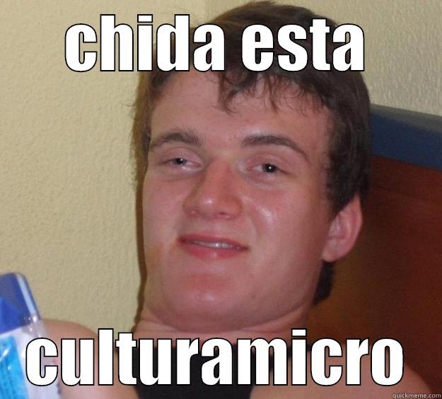 CHIDA ESTA CULTURAMICRO 10 Guy