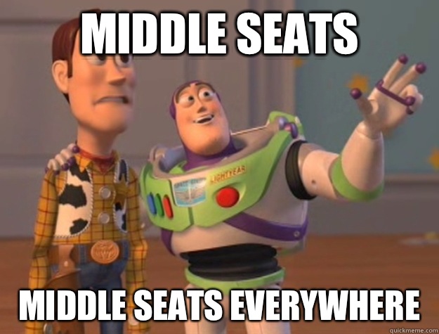 Middle seats Middle seats everywhere   Buzz Lightyear