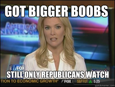 Got Bigger Boobs Still only republicans Watch  Megyn Kelly