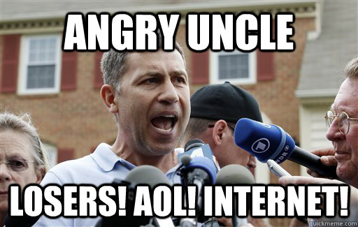 ANGRY UNCLE LOSERS! AOL! INTERNET!  Uncle Ruslan