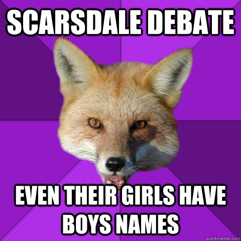 Scarsdale debate even their girls have boys names - Scarsdale debate even their girls have boys names  Forensics Fox