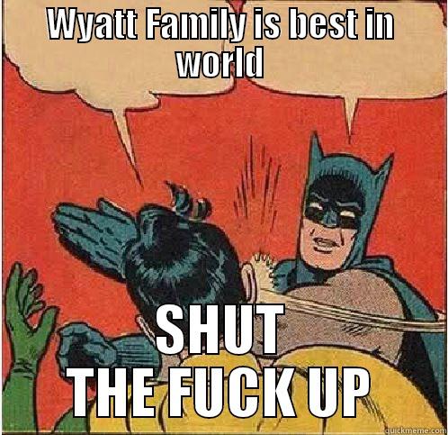 WYATT FAMILY IS BEST IN WORLD SHUT THE FUCK UP Batman Slapping Robin