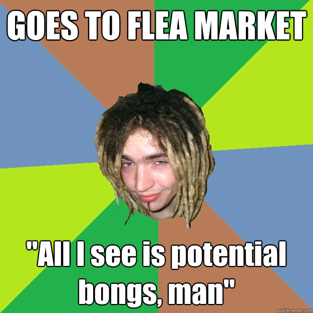 GOES TO FLEA MARKET 