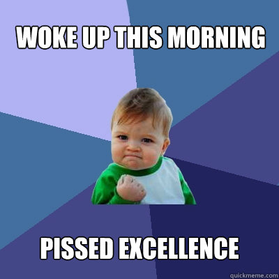 Woke up this morning pissed excellence  Success Kid