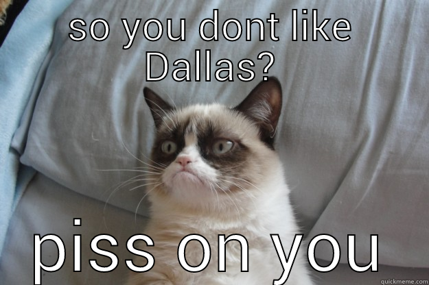 skins fans - SO YOU DONT LIKE DALLAS? PISS ON YOU Grumpy Cat