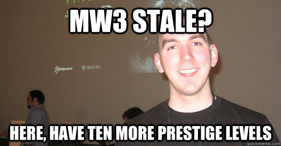 mw3 stale? here, have ten more prestige levels - mw3 stale? here, have ten more prestige levels  Robert Bowling Last Stand