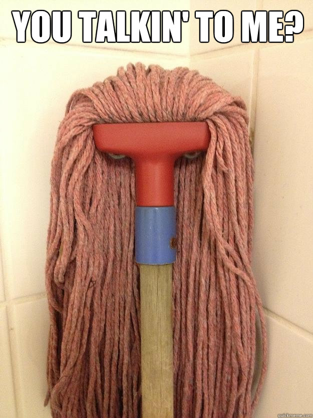 You talkin' to me?   Insanity Mop