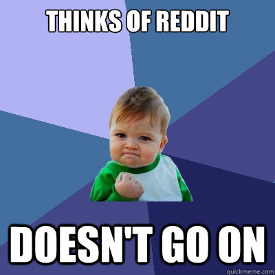 Thinks of reddit doesn't go on - Thinks of reddit doesn't go on  Success Kid