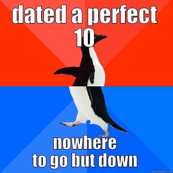 truth about my weekend - DATED A PERFECT 10 NOWHERE TO GO BUT DOWN Socially Awesome Awkward Penguin