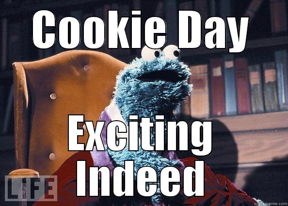 COOKIE DAY EXCITING INDEED Cookie Monster