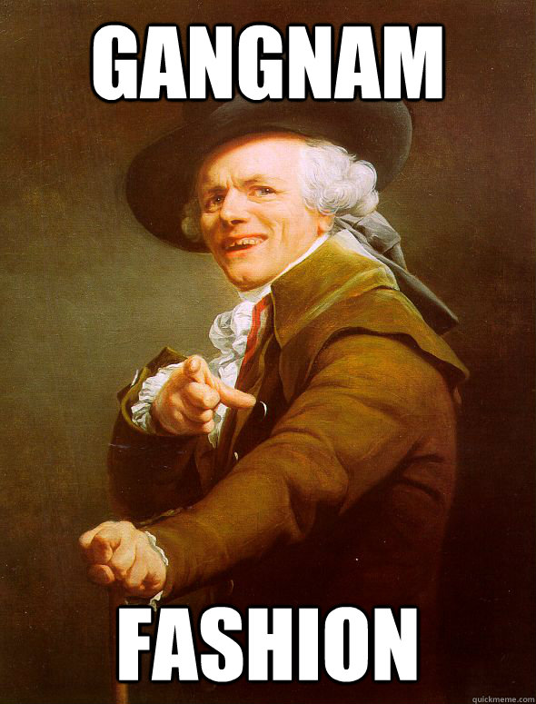 Gangnam fashion  Joseph Ducreux