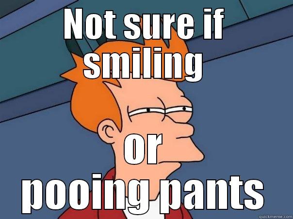 Poo poo poo - NOT SURE IF SMILING OR POOING PANTS Futurama Fry