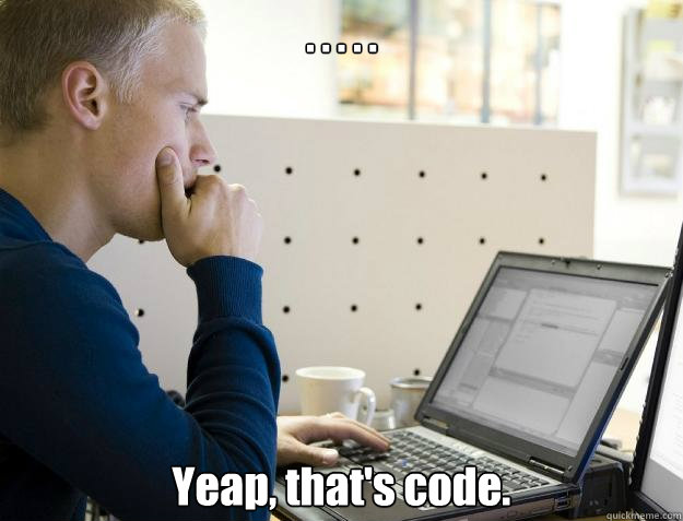 . . . . . Yeap, that's code.  Programmer