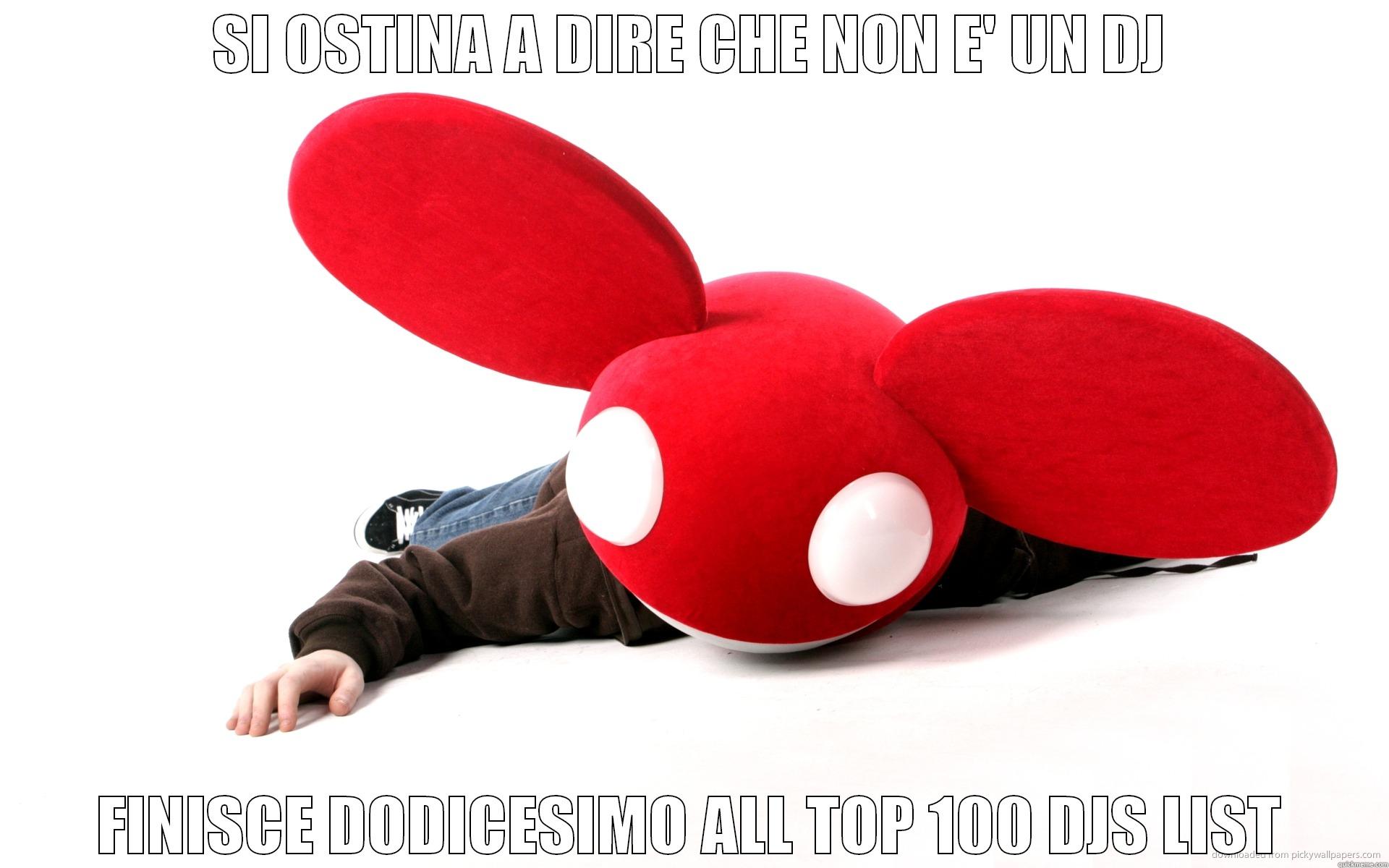 SI OSTINA A DIRE CHE NON E' UN DJ FINISCE DODICESIMO ALL TOP 100 DJS LIST Misc