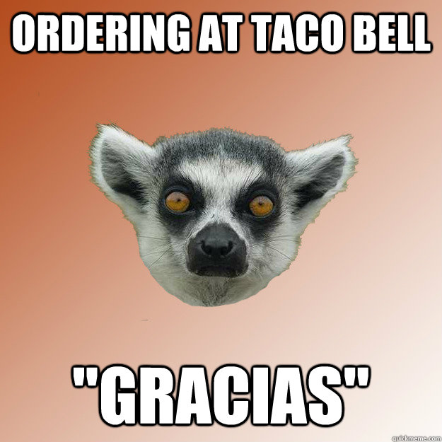 Ordering at taco bell  