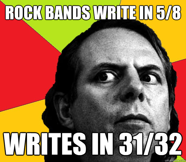 rock bands write in 5/8 writes in 31/32  